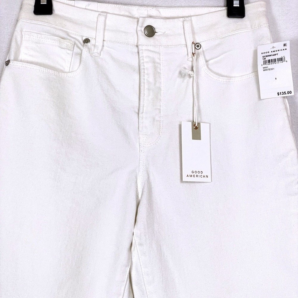 Good American White Boot Cut Jeans - Picture 3 of 9